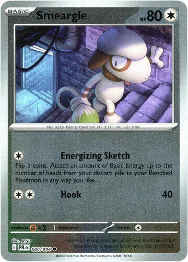 Smeargle 080/094 Reverse Holo Phantasmal Flames