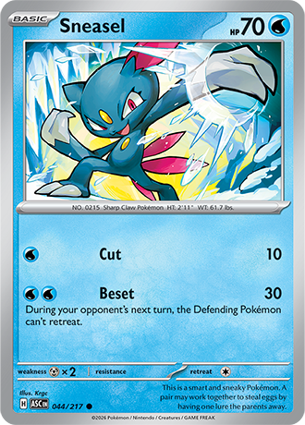 Sneasel 044/217 Ascended Heroes