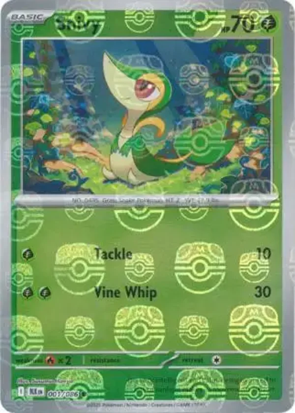 Snivy 001/086 Master Ball Black Bolt