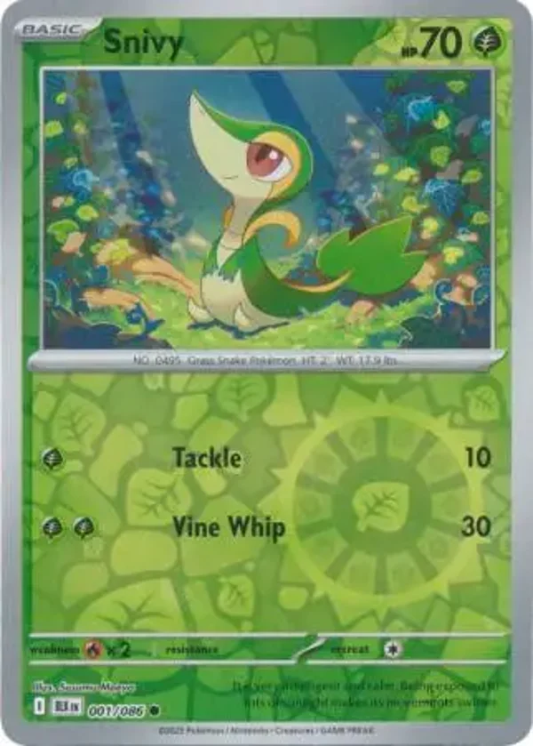 Snivy 001/086 Reverse Holo Black Bolt