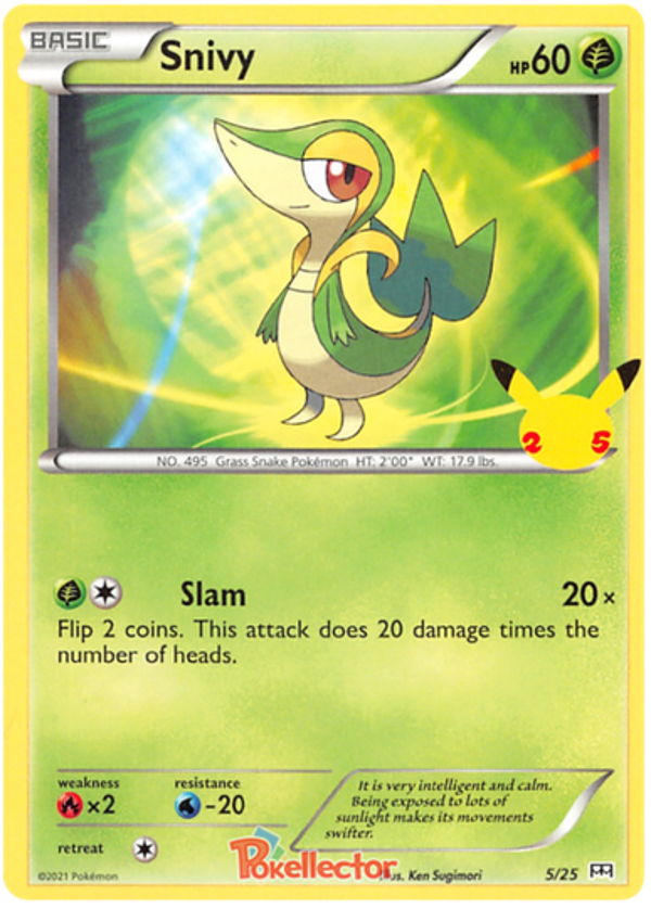 Snivy 05/25 Promo 25TH ANNIVERSARY MC DONALD'S