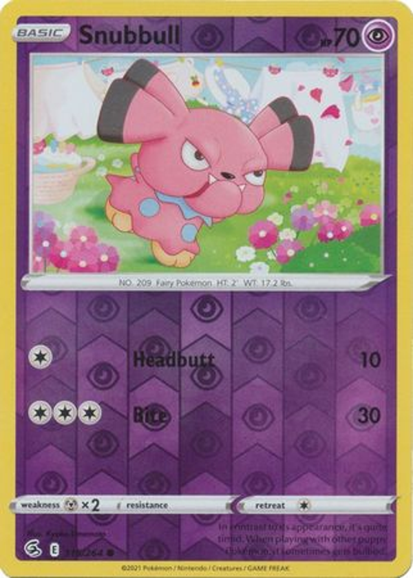 Snubbull 115/264 reverse holo (Fusion Strike)