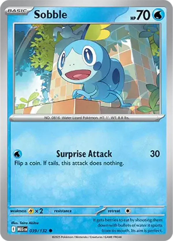 Sobble 039/132 Reverse Holo Mega Evolution