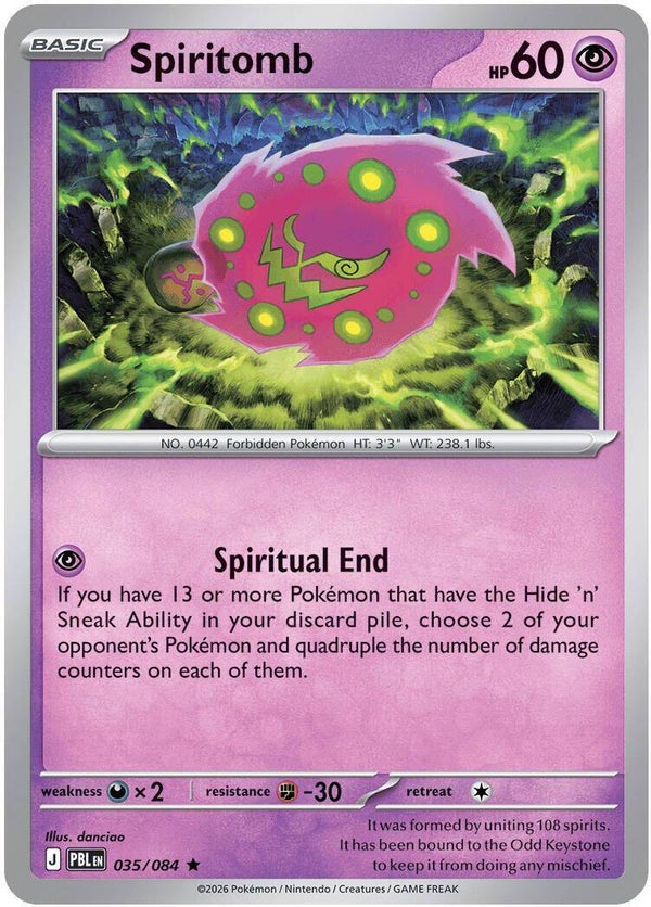 Spiritomb 035/084 holo Pitch Black