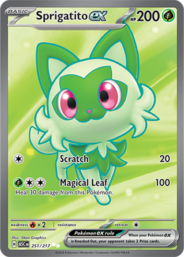 Sprigatito EX 251/217 Ascended Heroes