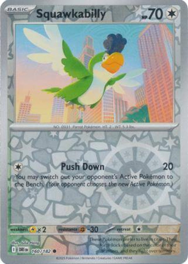 Squawkabilly 160/182 Reverse Holo Destined Rivals