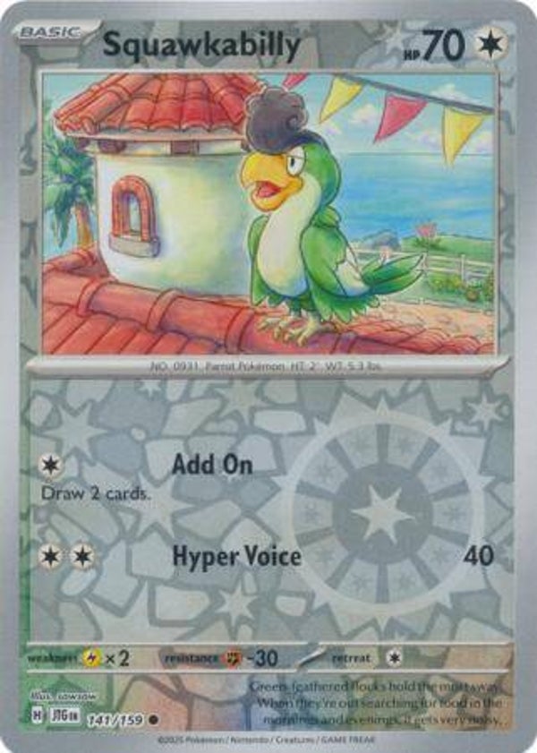 Squawkabilly 141/159 Reverse Holo Journey Together