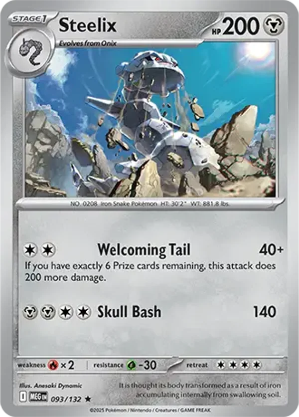 Steelix 093/132 Holo Mega Evolution