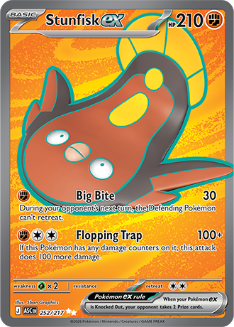Stunfisk EX 252/217 Ascended Heroes