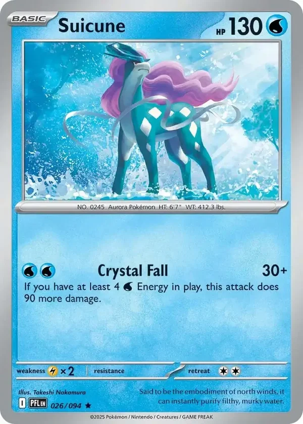 Suicune 026/094 Holo Phantasmal Flames