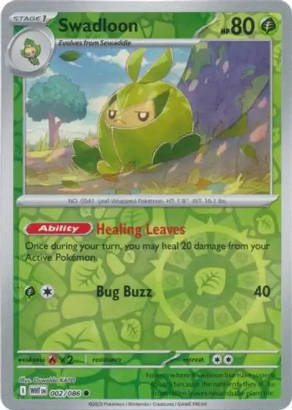 Swadloon 002/086 Reverse Holo White Flare