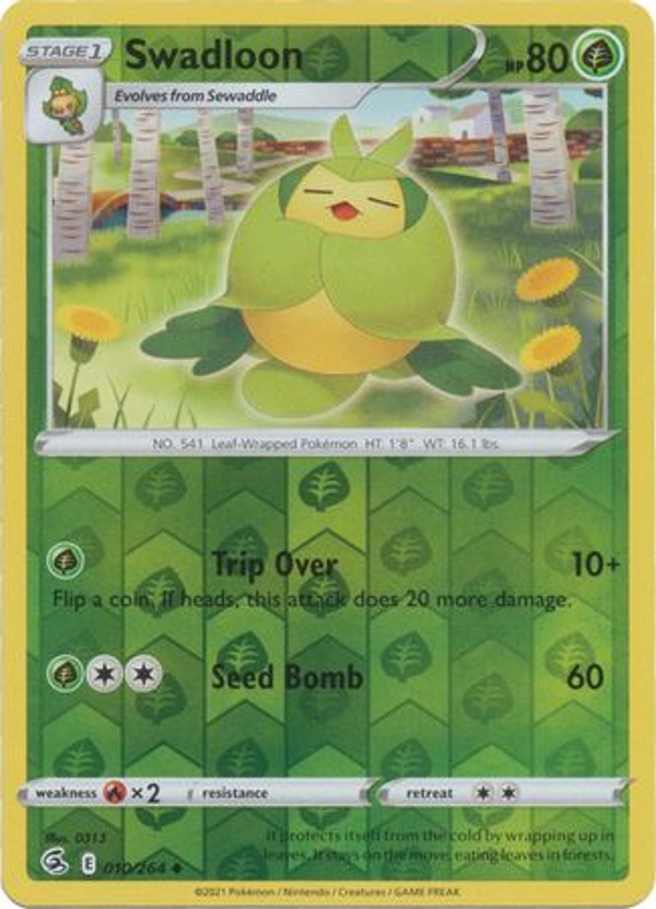 Swadloon 010/264 reverse holo (Fusion Strike)