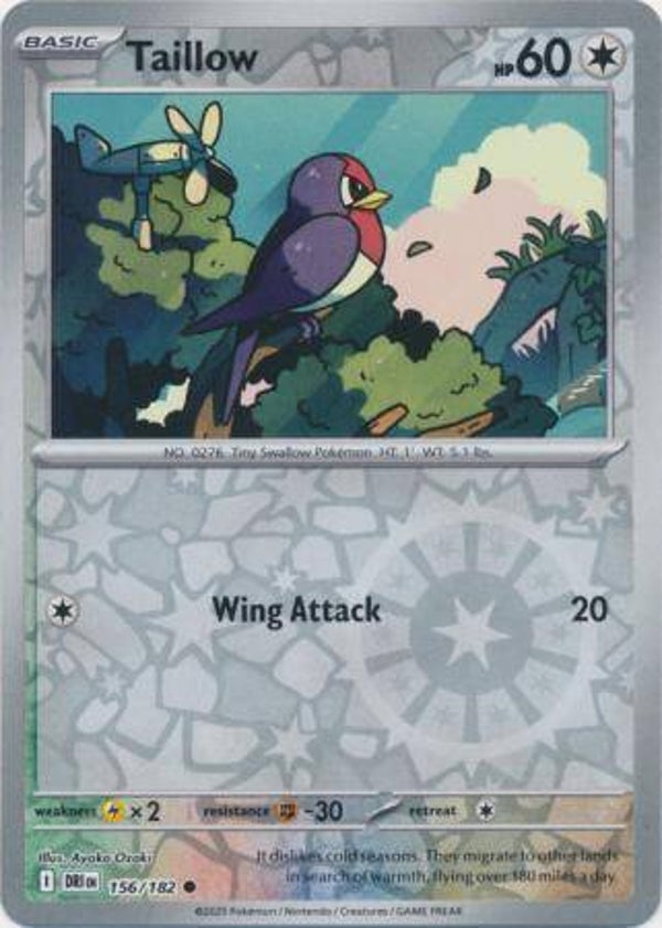 Taillow 156/182 Reverse Holo Destined Rivals