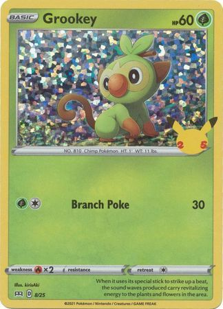 Grookey 08/25 Promo Holo 25TH ANNIVERSARY MC DONALD'S