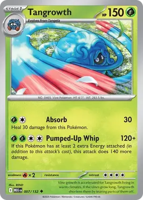 Tangrowth 007/132 Reverse Holo Mega Evolution