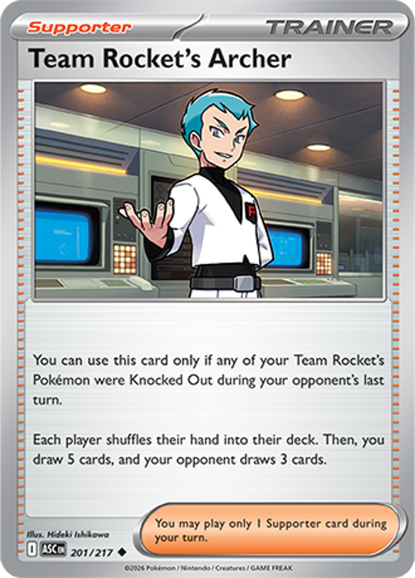 Team Rocket's Archer 201/217 Ascended Heroes
