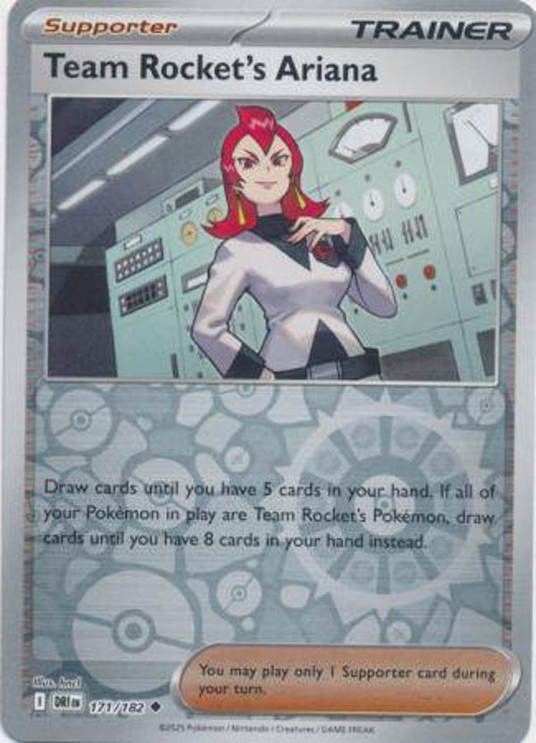 Team Rocket's Ariana 171/182 Reverse Holo Destined Rivals