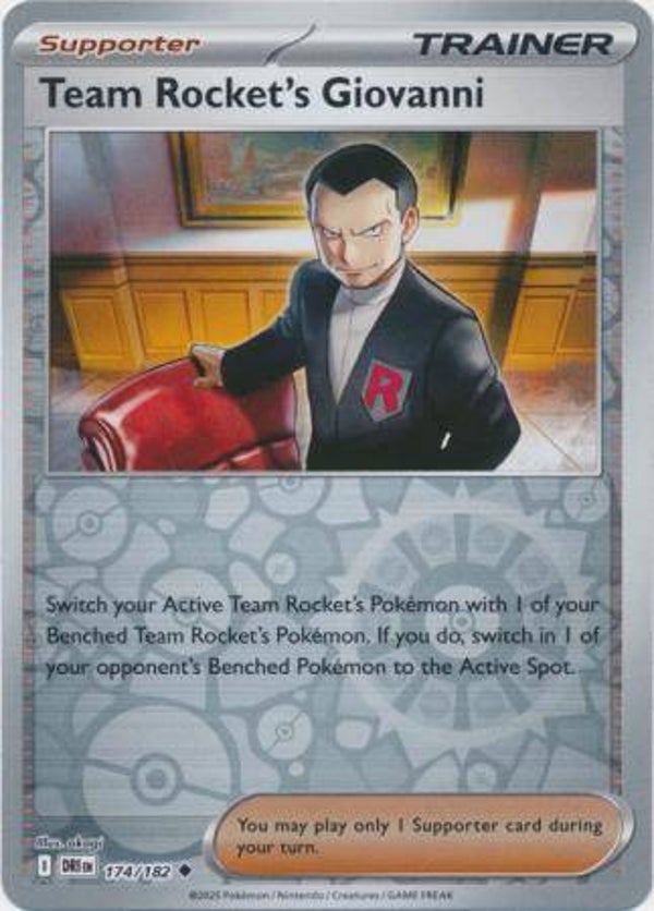 Team Rocket's Giovanni 174/182 Reverse Holo Destined Rivals