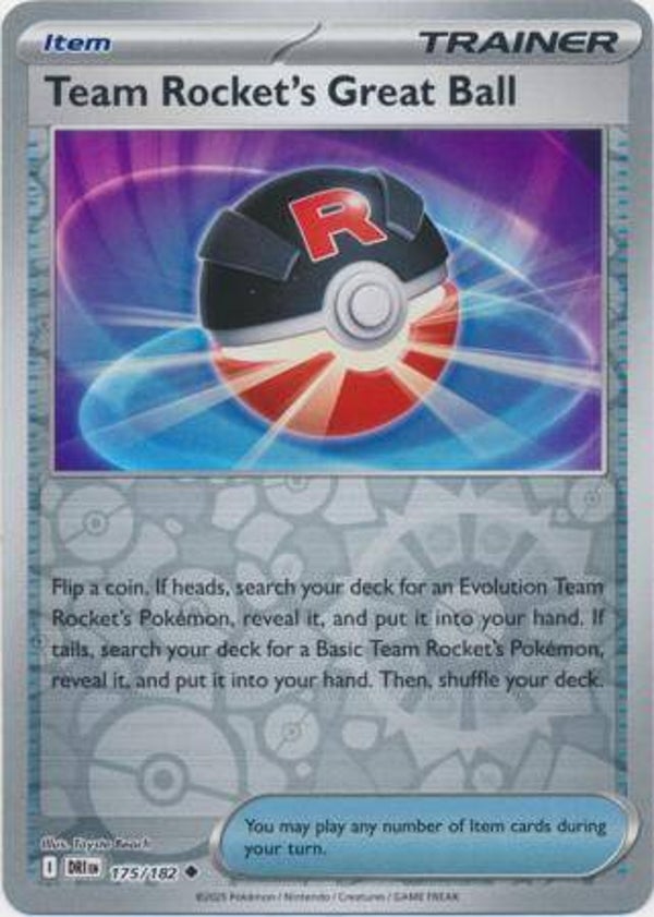 Team Rocket's Great Ball 175/182 Reverse Holo Destined Rivals
