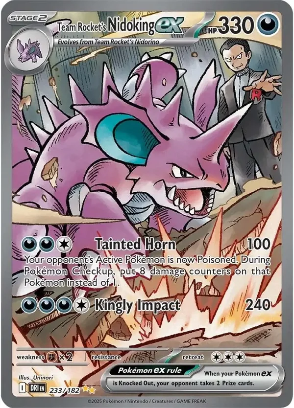 Team Rocket's Nidoking EX 233/182 Destined Rivals