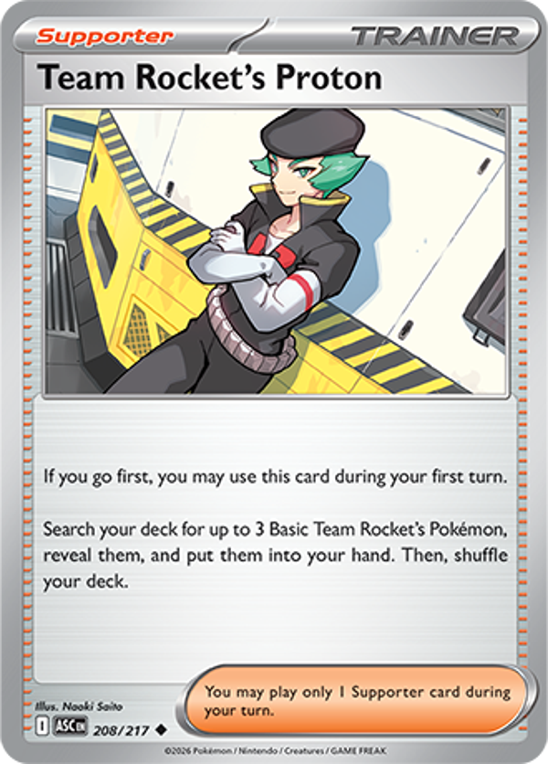 Team Rocket's Proton 208/217 Ascended Heroes