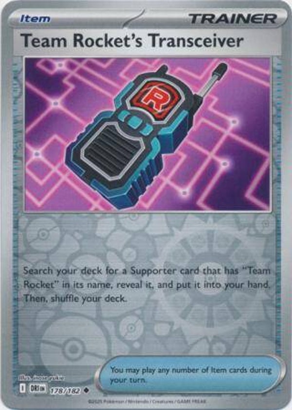 Team Rocket's Transciever 178/182 Reverse Holo Destined Rivals