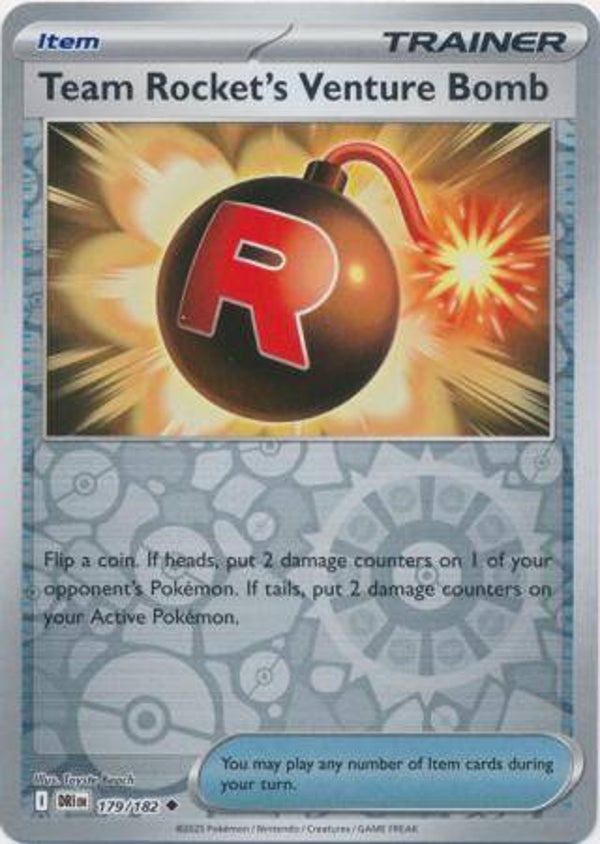 Team Rocket's Venture Bomb 179/182 Reverse Holo Destined Rivals