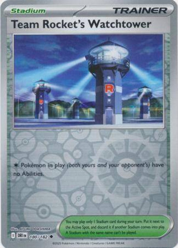 Team Rocket's Watchtower 180/182 Reverse Holo Destined Rivals