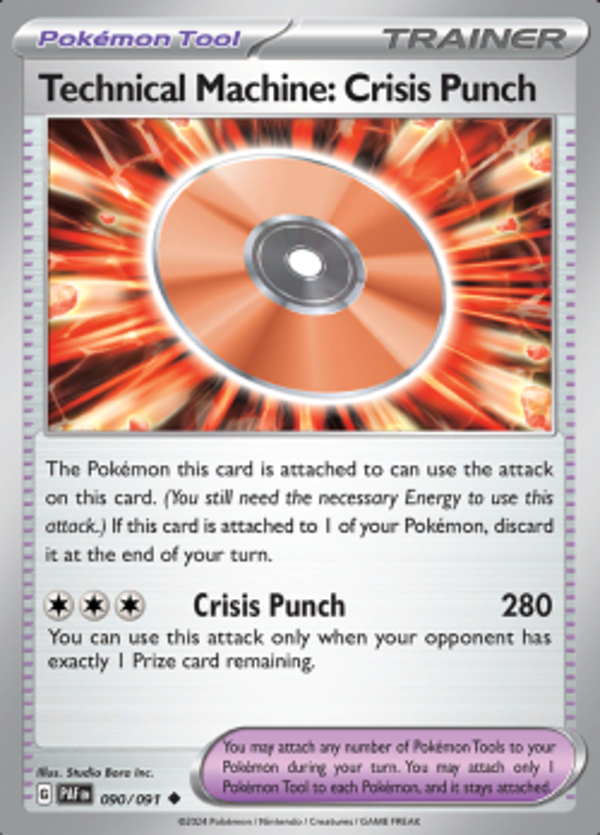 Technical Machine Crisis Punch 090/091 reverse holo Paldean Fates