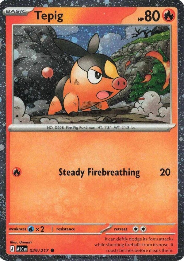 Tepig 029/217 cosmos holo Ascended Heroes