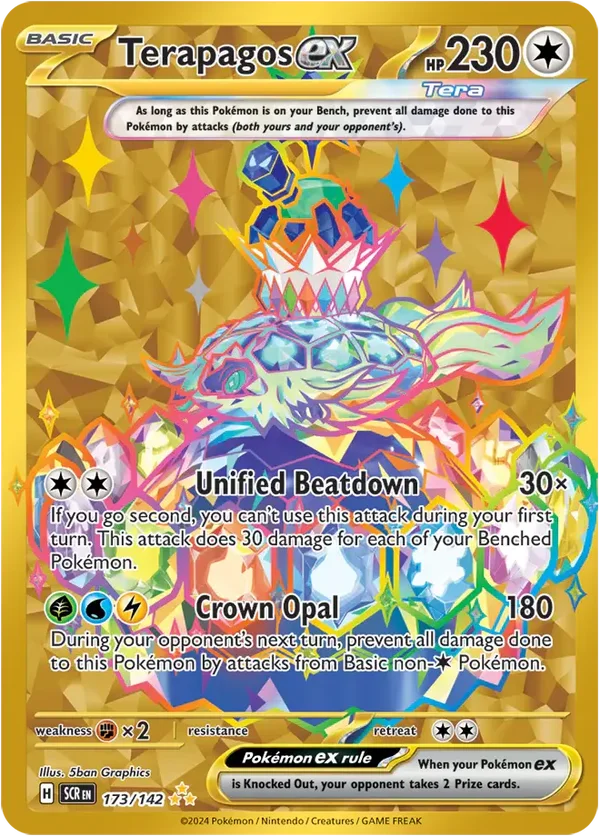 Terapagos EX 173/142 (Gold) Stellar Crown