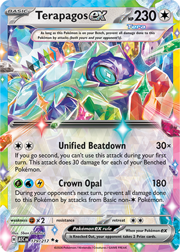 Terapagos EX 179/217 Ascended Heroes