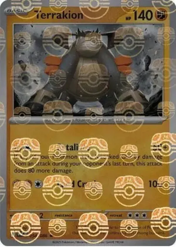 Terrakion 054/086 White Flare