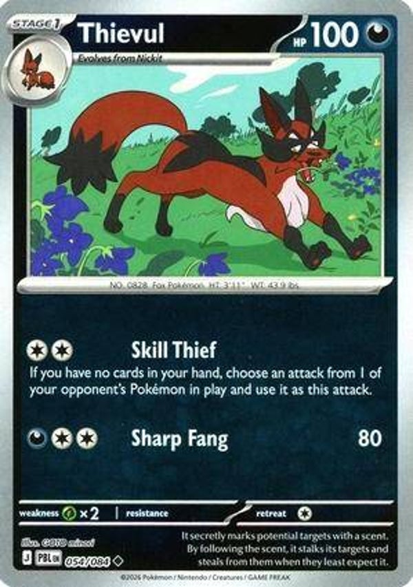 Thievul 054/084 reverse holo Pitch Black