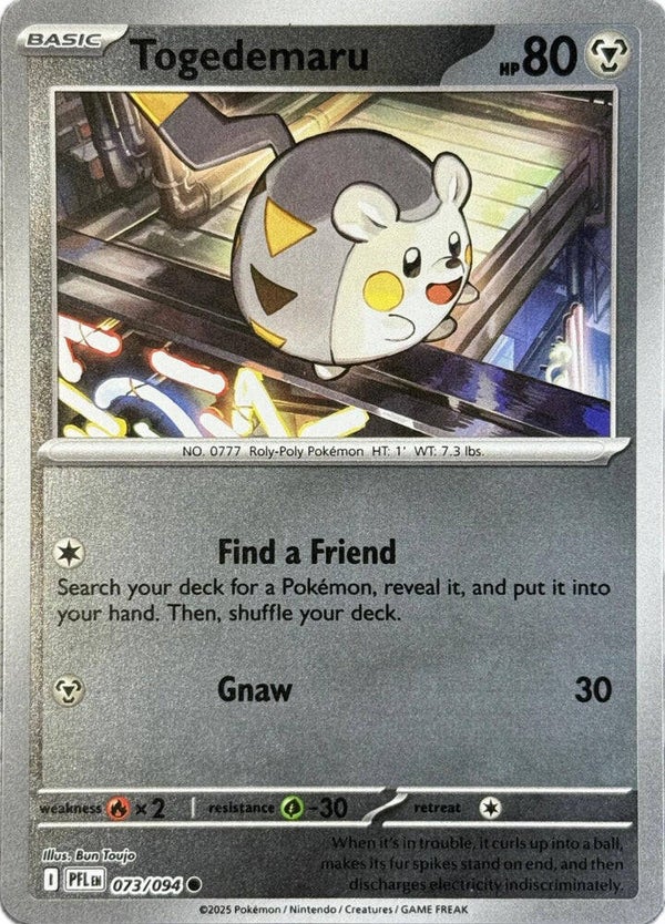 Togedemaru 073/094 Reverse Holo Phantasmal Flames