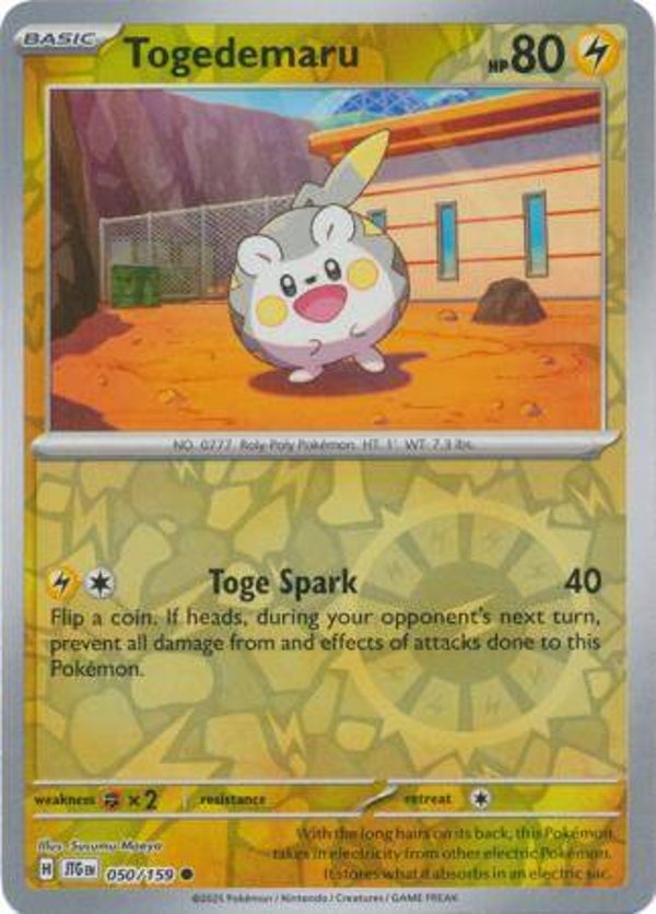 Togedemaru 050/159 Reverse Holo Journey Together