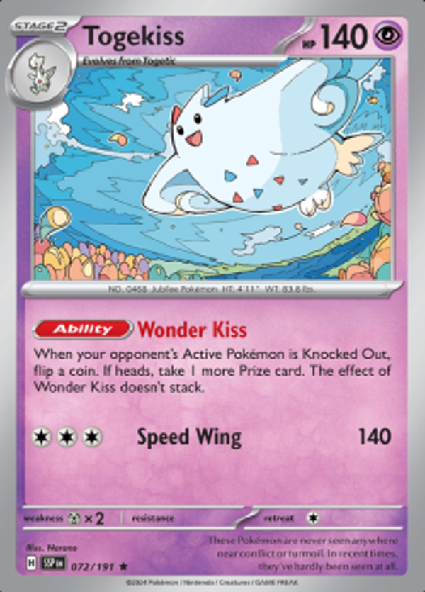 Togekiss 072/191 holo surging sparks