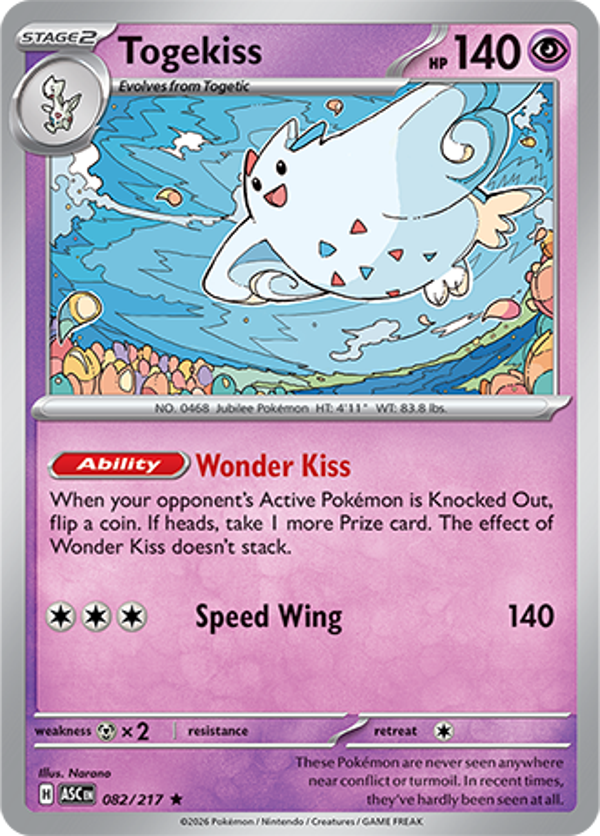 Togekiss 082/217 Holo Ascended Heroes