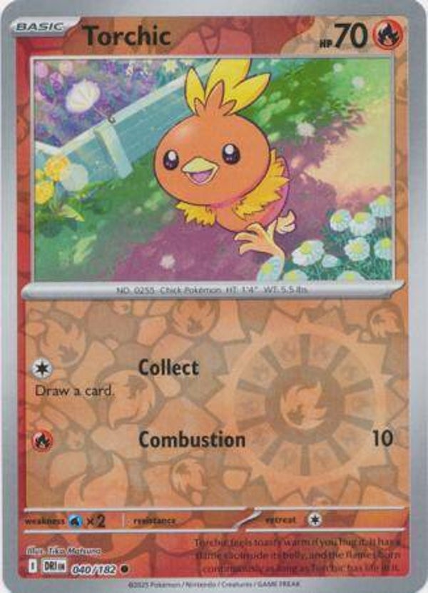 Torchic 040/182 Reverse Holo Destined Rivals