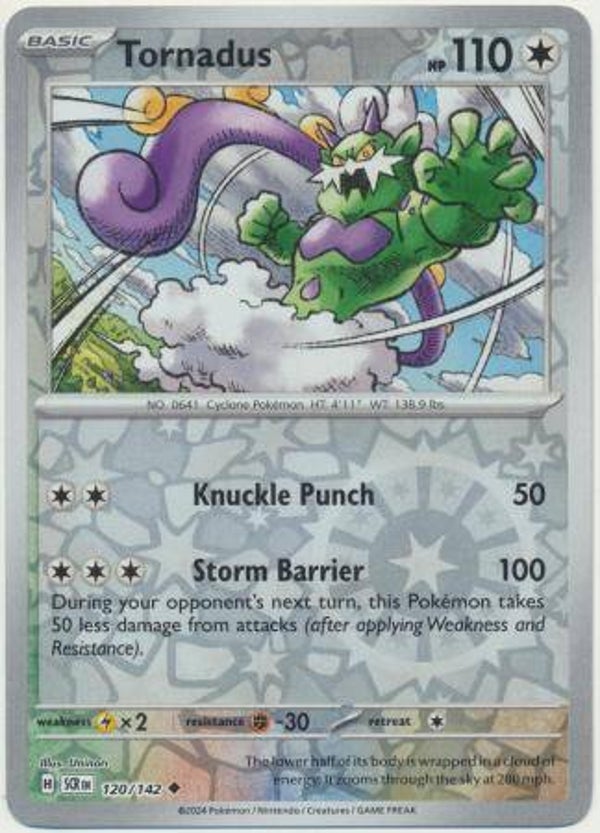 Tornadus 120/142 Reverse Holo Stellar Crown