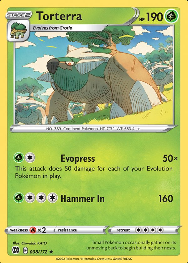 Torterra 008/172 holo Brilliant Stars