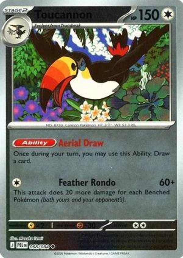 Toucannon 068/084 reverse holo Pitch Black
