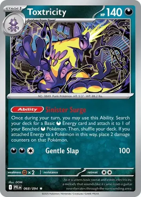 Toxtricity 068/094 Holo Phantasmal Flames
