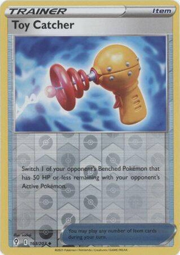toy catcher 163/203 reverse holo evolving skies