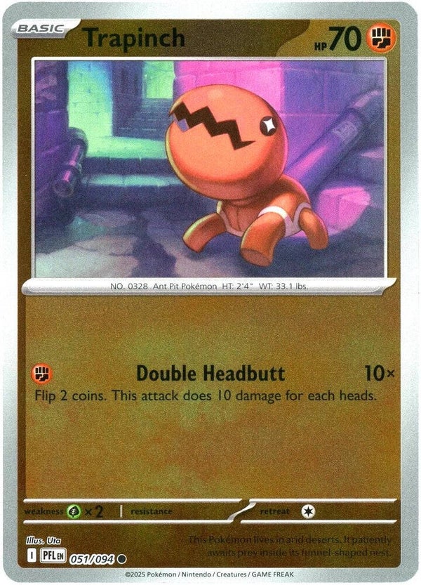 Trapinch 051/094 Reverse Holo Phantasmal Flames