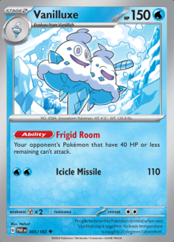 Vanilluxe 045/182 reverse holo Paradox Rift