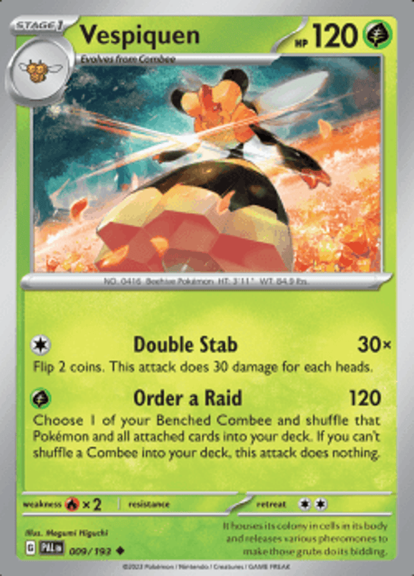 Vespiquen 009/193 reverse  holo Paldea evolved