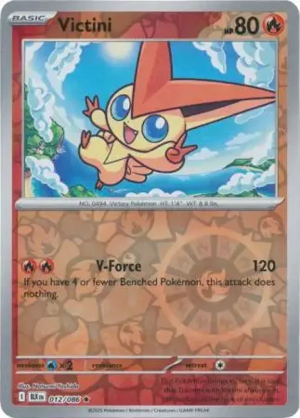 Victini 012/086 Reverse Holo Black Bolt