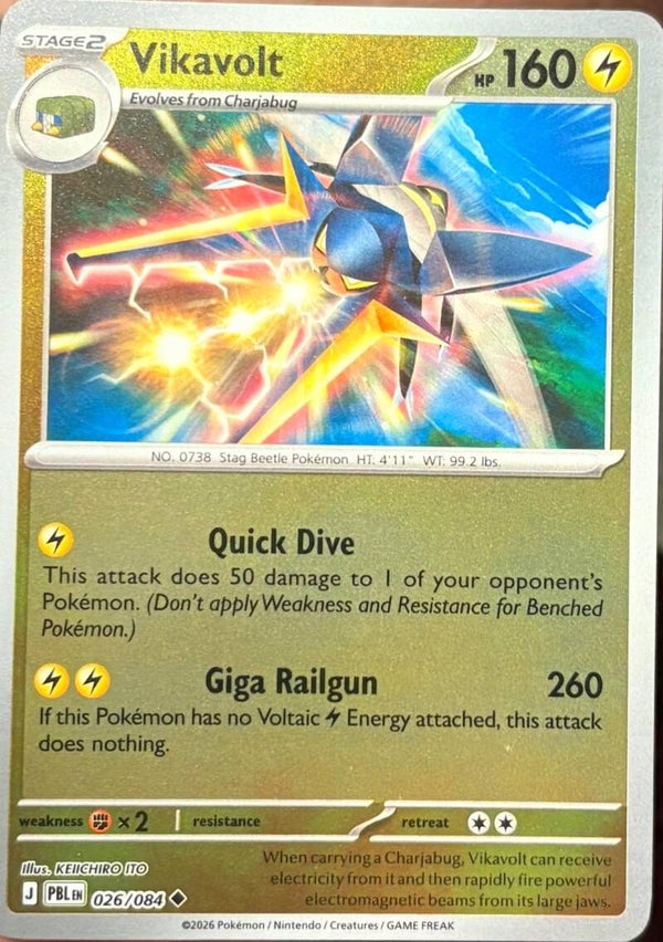 Vikavolt 026/084 reverse holo Pitch Black