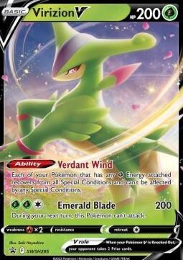 Virizion V swsh295 Sword&Shield Promos